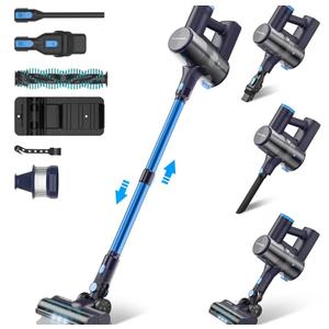 Claesydorn Cordless Vacuum Cleaner, Powerful 6-in-1 Lightweight Stick Vacuum Up to 45mins Runtime with Ultra-Large Capacity Battery, Rechargeable Handheld Vacuum for Hard Floor Pet Hair Home
