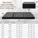 Tri Folding Mattress - Memory Foam Tri-fold Mattres, Handle & Non-Slip Bottom, Portable Foldable Sofa Bed Floor Chair for Travel RV Camping Guest Yoga