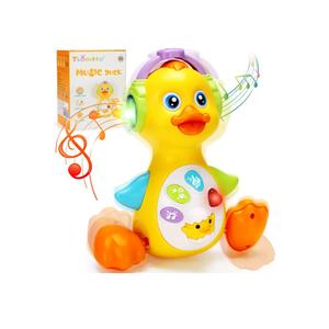 Tsomtto Baby Musical Light Up Duck Toy, Baby Toys 0-3-6-9-12 Months Dancing Crawling Tummy Time Toys, Newborn Infant Learning Toy Gifts for 0 3 4 5 6 7 8 Month Old Baby Boys Girls