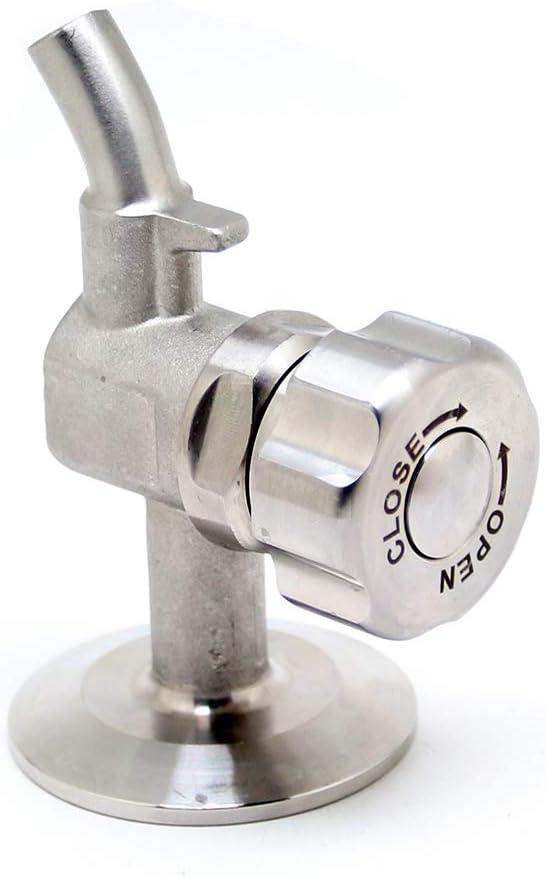 QiiMii 1.5'' SS304 Stainless Sampling Valve Beer Sampling Valve Clamp End