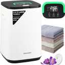 Upgraded Towel Warmers for Bathroom, Towel Warmer Bucket with Timer 20/40/60Min, LED Display, Delay Timer Up to 24Hours, Auto Shut Off, Child Lock, Fits Two 40x70 Towels Blankets PJ's - Black (26L)