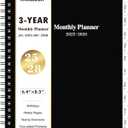 2025-2028 Monthly Planner/Calendar - 3 Year Monthly Planner 2025-2028, Jul. 2025 - Dec. 2028, 6.4" x 8.5", 30 Notes Pages, Double-side Pocket, Holidays