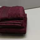 BELZZI Home Ultra Soft 4 Pack Oversized Bath Towel Set 27x54, Cotton Compact Bath Towels, Highly Absorbant Eco-Friendly Quickdry & Lightweight Towel, Ideal for Gym Travel Camp Pool - Burgundy