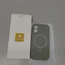 Miracase Magnetic for iPhone 17 Case, Compatible with MagSafe, Integrated Silicone Camera Control Cover, 3.0mm Thicken Shockproof Drop Protection Phone Case for 17,Patina Green