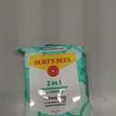 Burts Bees Refreshing Cucumber & Mint Facial Towelettes, 100% Plant Based Cloths; 99% Natural Origin; Removes Makeup and Cleanses; No Need to Rinse 