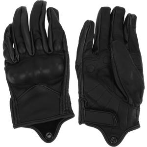 HEROFFIX XXL Motorcycle Gloves Breathable Full Finger Gloves Leather Outdoor Gloves without Hole Black 1 Pair 