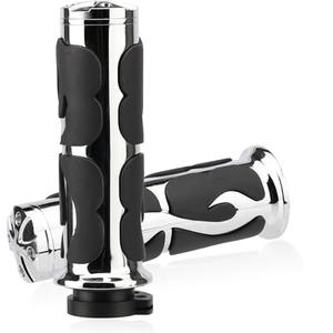 LKV 1 Inch Motorcycle Grips for Cable Throttle Handlebars – Fits Select Harley Sportster 883/1200 (Cable Throttle Only), Dyna & Touring Models | Not for Electronic Throttle