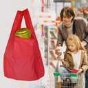 Yeetandoo Eco Friendly Grocery Shopping Bags-Large, Durable, Reusable and Foldable - Replace Paper and Plastic with These Strong Polyester Totes That Transform into Carry Pouch for Easy Storage (2)