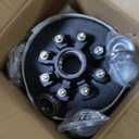 Trailer Axle Electric Brake Kit, Pair of 8-6.5" Bolt Circle Brake Drum with 12" x 2" Electric Brakes for 5200-7000 lb Axles(Manual adjusting), Replacement 12" Brake Hub Drum Assembly