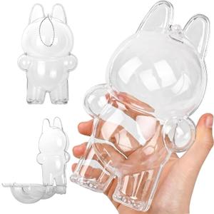 Protective Case for The Monsters Standing, Display Box Hard Case Accessories Cover with Silicone Strap White - Sitting Case, Clear Standing Protective Case for The Monsters Standing, Display Box Hard Case Accessories Cover with Silicone Strap White - Sitting Case, Clear Standing