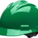 Bullard 3-Rib S61 Cap Style Safety Hard Hat with 4-Point Ratchet Suspension and Cotton Brow Pad (Kelly Green)