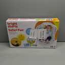 Bright Starts Baby Bouncer Soothing Vibrations Infant Seat - Removable -Toy Bar, Nonslip Feet, 0-6 Months Up to 20 lbs (Safari Fun)