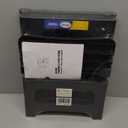 Amoise Folding 2-Step Stool, Non-Slip Portable Footstool 8'' & 17'' Dual Heights, Holds 300 lbs, Portable Footstool for Kitchen Home Toilet Bedroom Office Bathroom RV(Black)