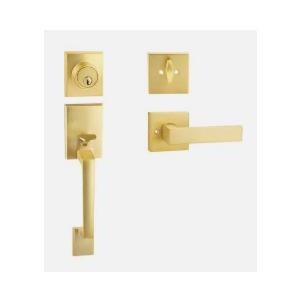 EHOMEWARE 1 Set Entry Door Handle and Single Cylinder Deadbolt Lock and Key