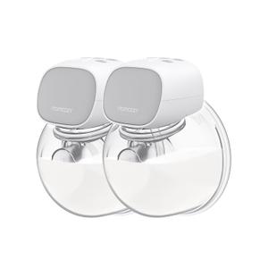 Momcozy S9 Pro Wearable Breast Pump, Hands-Free Double Electric Portable Pump 2 Count,Matte Gray
