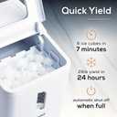 Igloo Portable Ice Maker with Scoop - Countertop Ice Maker with LED Control Panel & 1.5 Qt Water Tank - Ice Maker Produces 26 Lbs. of Ice in 24 Hours with 9 Large or Small Cubes in 7 Minutes- White