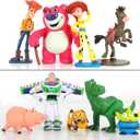 9Pack Story Action Figures Toys with Cake topper, Cartoon Figures Cupcake Toppers for Birthday Party Cake Decorations