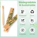 Daletu Bamboo Toothbrushes Soft Bristles 10 Pack, Biodegradable BPA Free Soft Bristles Toothbrushes for Adult, Eco-Friendly, Natural Wooden Organic Toothbrush