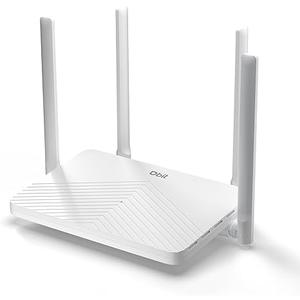 DBIT AC1200 WiFi Router 2.4GHz +5GHz Dual Band MUMIMO Wireless Internet Router with 4 Gigabit Ethernet Ports, 4 x 5dBi Antennas, Bridge & Repeater Mode, EasyMesh, Guest Network (T1821K)