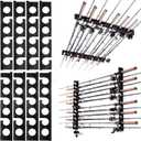 Ghosthorn Fishing Pole Rod Racks Wall or Ceiling Mounted Fishing Pole Rod Holders for Garage Storage Organizer Fishing Gear Equipment for Men Women