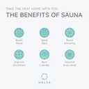 Halsa Sauna Hat 2 Pack Felt Sauna Hats for Men & Women, Heat Protection Caps for Sauna, Steam Room & Banya, Soft Durable Comfortable Headwear for Hot Room & Sweat Sessions Multi Color (Black, M)