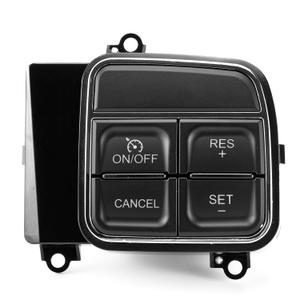 Steering Wheel Cruise Control Switch for 2013-2021 Ram 1500 2500 3500 4500 5500/11-20 Dodge Grand Caravan Journey/12-16 Chrysle Town Country 300 Dodge Charger Durango,56046252AC-56046252AD-56046252AE