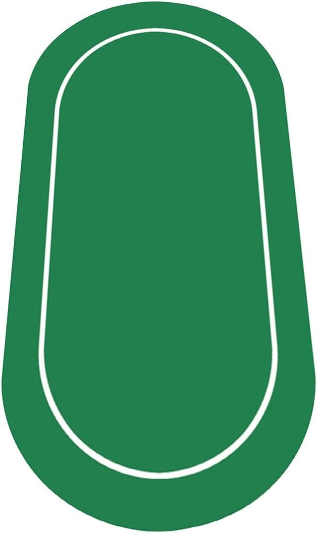 nuveti 79 x 40 Foldable Texas Poker Card Tabletop Layout Portable Anti-Slip Rubber Board Game Mat Smooth Premium Surface, Noise Reduction Poker Mat for Table