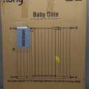 keny 36" Extra Tall Baby Gate for Stairs, 29"-42.5" Wide Auto Close Dog Gate, Pressure Mounted Easy Walk Through Pet Gate for Doorways, Durable Safety Stair Gate, White