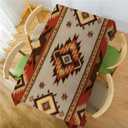 Swono Rectangle Tablecloth Geometric Pattern Table Cover 52x70 Inch American Southwest Native Style Aztec Table Cloth Rectangle Tables Decorative Tablecloth for Dining Party Camping BBQ