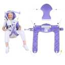EZ Assistive Patient Lift Sling with Padding for Elderly/Disabled/Handicap Bath or Toileting,500 lbs SWL (Large, with Head Support)