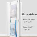 Over Door Large Mesh Laundry Hamper Bag, 2 Pcs Washable Laundry Basket for Bedroom/Dorm/Bathroom
