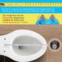 Angol Shiold ELONGATED Soft Close Toilet Seat Resin, Quiet and Slow Close Lid and Seat with Quick Release Adjustable Hingesfor Standard Toilets, Easy Installation & Clean(19 Inch, Backstroke Dolphin)