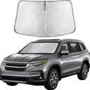 EcoNour Windshield Sunshade for Honda CRV 2023-2024 2025 2026 Sun Visor for Front Windshield & Window Sun Shade Cover, UV Heat Blocker & Protector, Car Accessories
