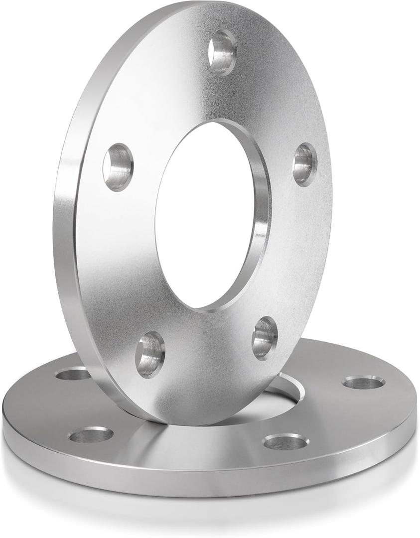 Customadeonly 5x4.5 Wheel Spacers | 2pcs 10mm Forged Hubcentric | to Widen Stance, Fix Tire Rub & Better Handling | 70.3mm Hub | for Mustang (1994-2014), Ranger (1991-2011), Explorer (1991-2010) (Silver)