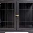 TRIXIE 29.5" Indoor Dog Crate, Wooden Crate Table for Dogs Up to 25 lb, Small Dog Kennel, Perfect in Any Room, Brown