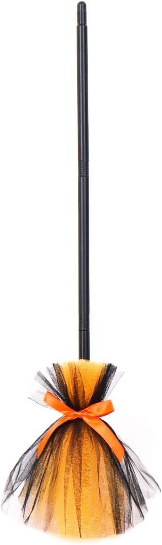 VALICLUD Halloween Witch Broom Props Kids Witch Broomstick Halloween Broomstick Costume Accessories Cosplay Accessories