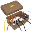 Hrensaw Large Outdoor Electrical Box(12.5x8.5x5inch),IP54 Waterproof Outdoor Outlet Covers,Weatherproof Extension Cord Covers Protect Outlet,Plug,Timer,Power Strip,Holiday Light,Brown