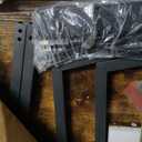 Armocity 5-Tier AV Media Stand with Power Strips, Media Console with LED Lights, Audio Tower Rack with Adjustable Shelves, Stereo Stands and Racks, 40.8'', Rustic Brown