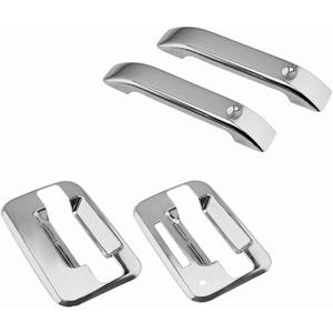 SEGADEN Chrome Plated Door Handle Cover Compatible with 2004-2014 Ford F-150 F150 2005-2008 Lincoln Mark LT (2 Doors with Key Pad No Passenger Keyhole) XG7701