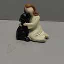 Pet Loss Gift For Dog Lover Girl Hold Dog Statue Resin Friendship Sculpture Figure Passeds Away Dog Memorials Gift