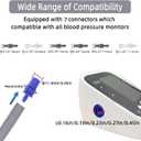 Alcarefam XXXL Blood Pressure Cuff, 9-26 (22-66CM) Extra Large Cuff Compatible with Omron BP Monitor, Replacement XXX-Large Cuff for Adult Big ARM, with 7 Connectors
