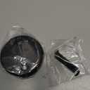 Dual Hole Bathtub Drain Overflow Plate with Two Matching Screws, Easy to Install, Matte Black