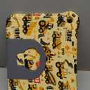 iPad 10.2 Tablet Case, FW iPad 7th-9th Gen Excavator Truck Case for Kids - Light, EVA, Kid-Proof with Stand, Handle, Shockproof, Durable Full Cover Yellow