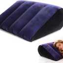 Portable Wedge Pillow Inflatable Cushion，Body Positioners for Legs, Lightweight Wedge Pillow for Sleeping, Leg Elevation, Use in Bed,Support Triangle Bed Pillow for Legs and Back