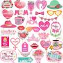 Mother's Day Photo Booth Props Party Decorations, 33 Count