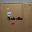 Babelio 31.5-55" No Bottom Bar Baby Gate Extra Wide, 2-in-1 Auto Close Dog Gate for The House, Stairs and Doorways, with Large Walk Thru Door, Black