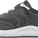 MORENDL Toddler Shoes Baby Walking Sock Shoes Infant Sneakers 0-4 Years Boy Girl Barefoot Tennis Shoe Non-Slip Brethable (Gray)
