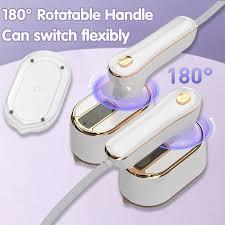 Travel Steamer Iron for Clothes Mini - Portable Ironing Machine Travel Small Size Portable Steamer Travel College Dorm Home Essentials Steamer for Clothes(White)