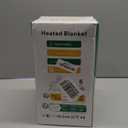 Heated Blanket Electric Twin, Soft Flannel Heating Blanket with 8 Hours Auto Off 10 Fast Heating Levels Machine Washable Sherpa Heated Blanket with Overheating Protection (Dark Gray)