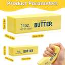2Pcs Giant Butter Squishy Set Include 1Pc 9.45 Inch and 1Pc 5.5 Inch Large & Mini Squeezy Butter Stick, Fidget Toys for Adult 14oz Stress Relief Slow Rising Fun Party Favor